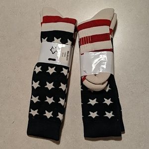 🆓Patriotic Knee High Socks, Wool Blend